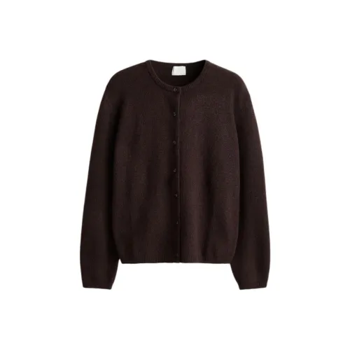 H M Темно-коричневый Женский Трикотаж