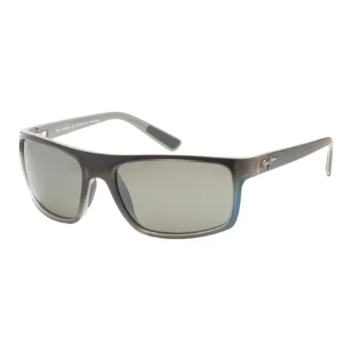 Maui Jim Пластик Нерегулярная форма Солнцезащитные очки Мужской Синий