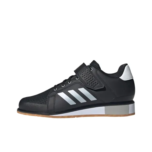 Adidas Power Perfect 3 Slip-Resistant Breathable And Supportive Training Shoes Men's Black Adidas Power Perfect 3 противоскользящие дышащие и поддерживающие тренировочные кроссовки для мужчин черные