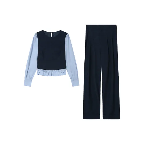 LOUISY AO Темно-синий + Темно-синий Женские Повседневные Костюмы