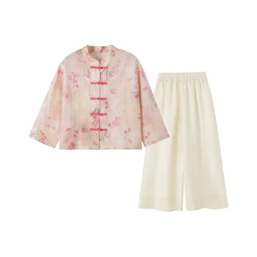 YUANYUAN GIRL Двухкомпонентный комплект куртка + штаны для детей Ханьфу