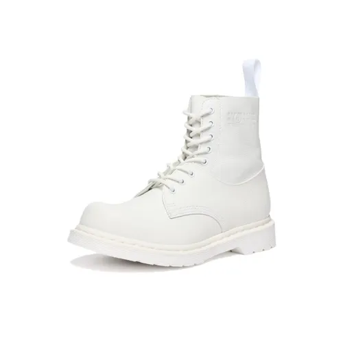 MM6 Maison Margiela совместный бренд x Dr.Martens 1460 AMP Короткий ботинок Martin Унисекс Белый