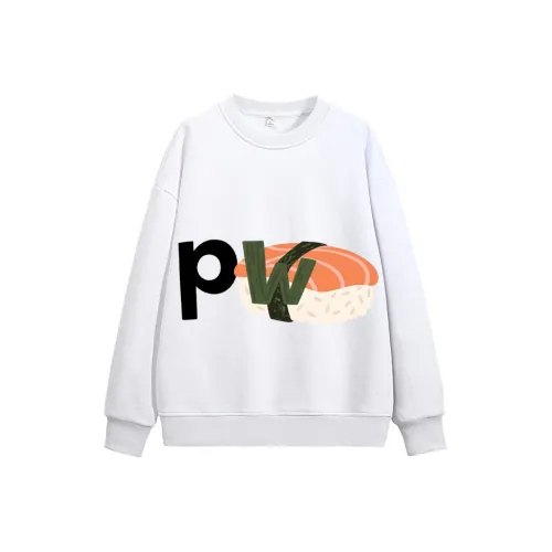 PWUE Белый Унисекс Свитшоты