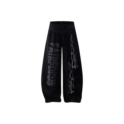 Hungo Черные Унисекс Повседневные Штаны