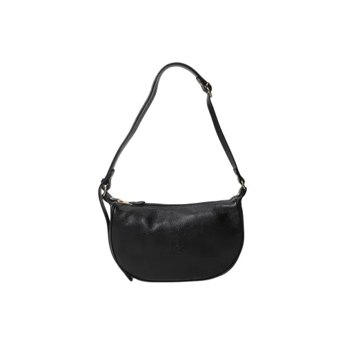 Il Bisonte Телячья кожа Сумка через плечо Женская Черная