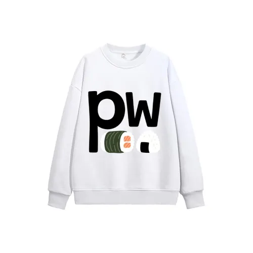 PWUE Белый Унисекс Свитшоты