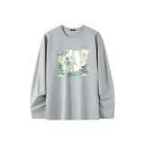 [Быстросохнущий Солнцезащитный] Светло-серый (Рисунок Журавля)