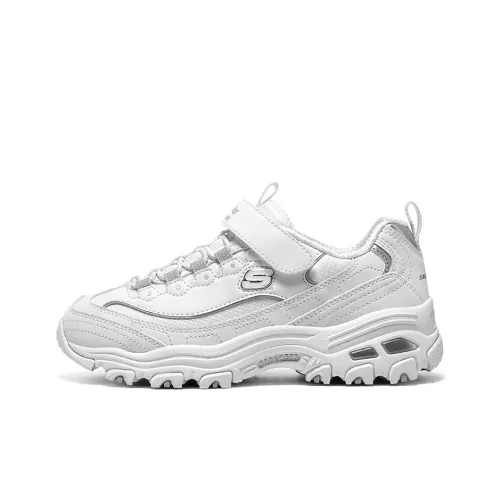 Skechers Нижняя юбка Резистентные амортизаторы с свойствами устойчивости к истиранию Низкий топ KIDS Lifestyle Shoes Белый Подростки