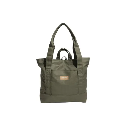 Adidas Хлопок Тоут Сумка Сумка для покупок Сумка на плечо Сумка унисекс оливково-зеленая