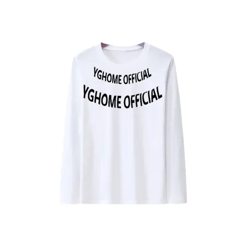 YGHOME OFFICIAL Белый Унисекс Футболки