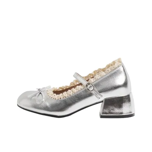 Eleven Elephants Грубый каблук Туфли Мэри Джейн Женские