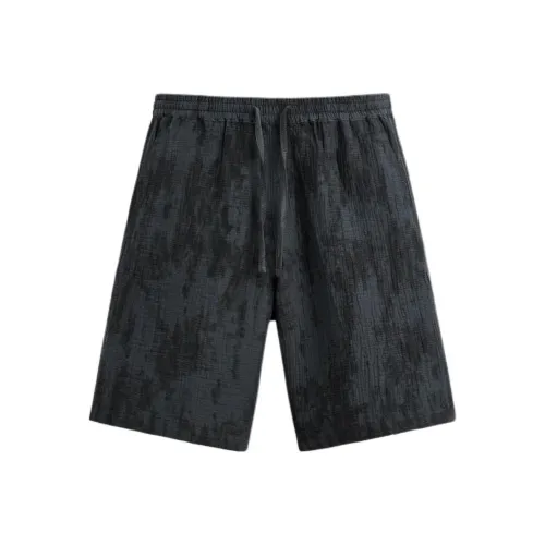 ZARA Blue Black Men's Casual Shorts ZARA Синие Черные Мужские Повседневные Шорты