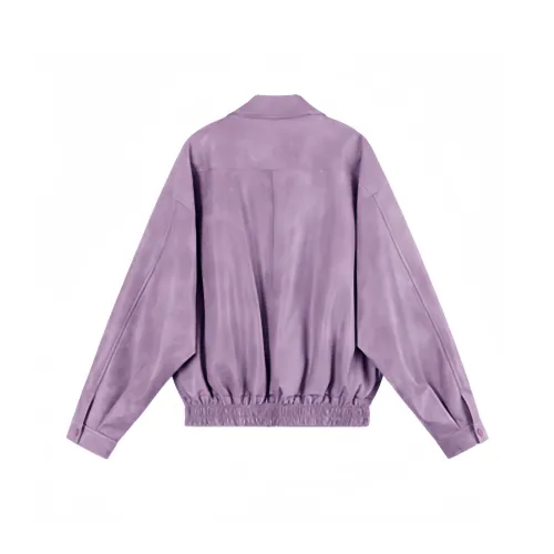 KKX Фиолетовый Длинный Женский Куртки
