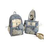 Синий рюкзак + сумка через плечо