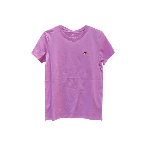 Nike Розовые Женские T-рубашки