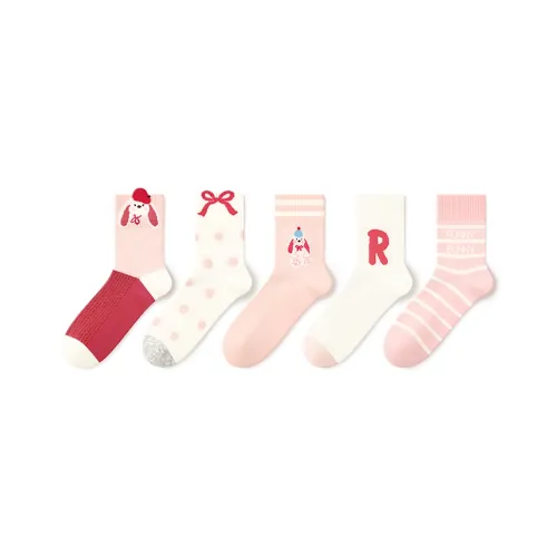 BEIBI R Буква Bunny Лето Mesh 5 пар Kids Socks
