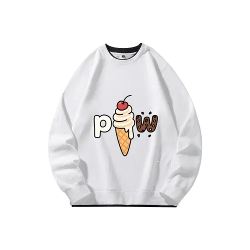 PWUE Белый Унисекс Свитшоты