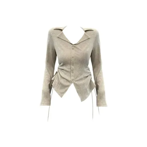 COVER TIME Хаки Женские T-рубашки