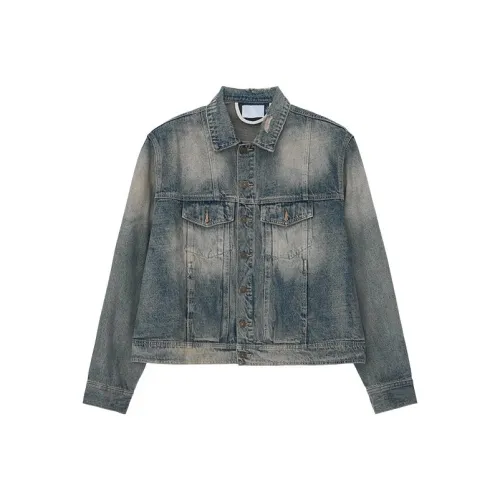 MORii Желтый Грязь Унисекс Джинсовые Куртки