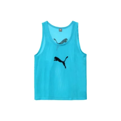 PUMA Blue Men's Tank Tops