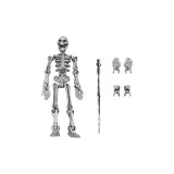 Череп Магнитный Стиль-Металлический Серебряный