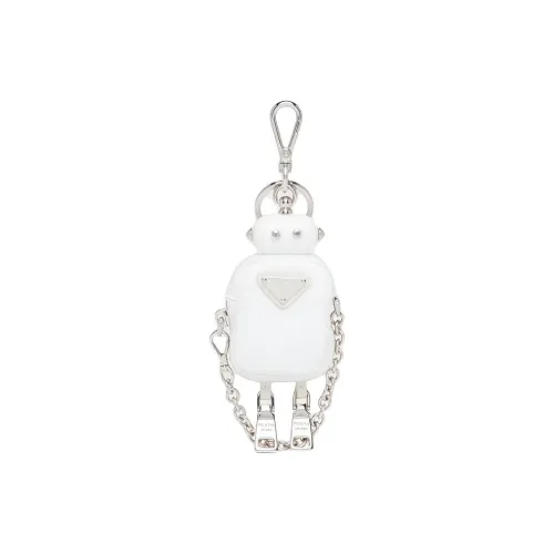 PRADA Нейлоновая сумка Key Pouch Женская Белая