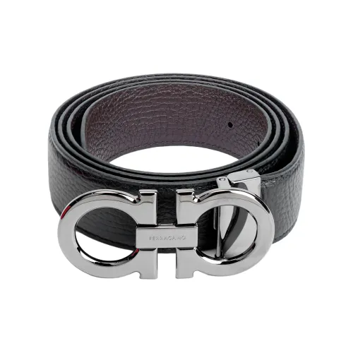 FERRAGAMO Кожаные ремни Мужской Черный