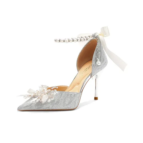 GROUNDZERO Узкий каблук Высокие каблуки Женская серебряная коробка