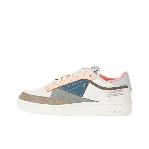 Reebok совместный бренд CLUB C 85 Скейтборд Кроссовки Мужские Белый Синий Серый