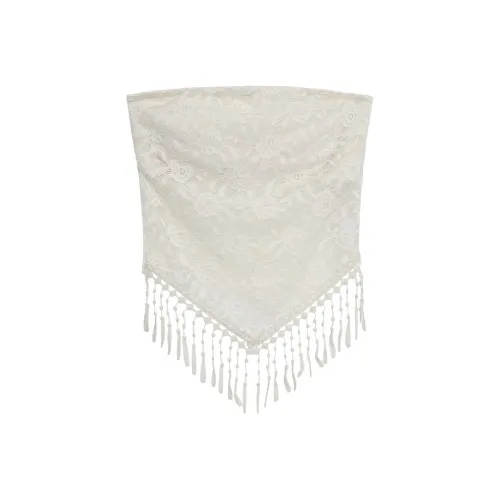 POWXV Топ без бретелек кружево женский без рукавов майка женский