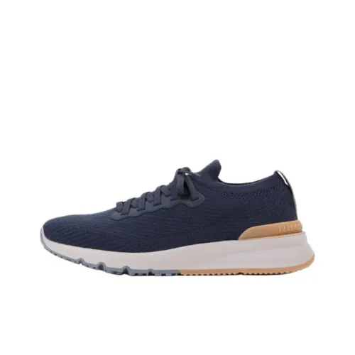 BRUNELLO CUCINELLI Низкий топ Повседневная обувь Мужская Морской синий