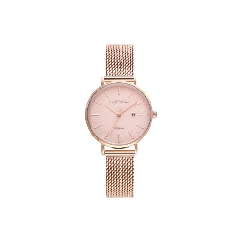 LANZOOM Кварцевый механизм Часы Женские Розовый циферблат
