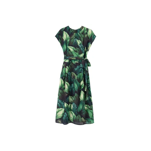 Tang Xi Короткий рукав Платье Женское