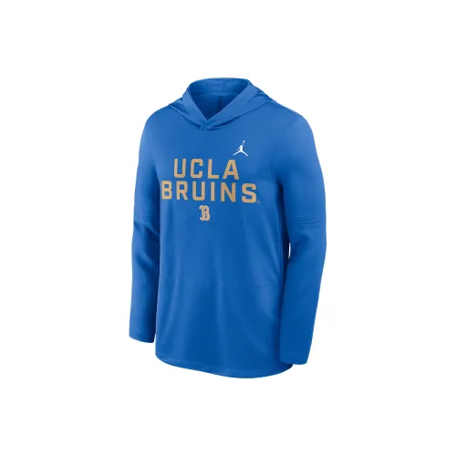 Джордан UCLA FW25 Мужской JORDAN BRAND Dri FIT COLLEGE Длинный рукав С капюшоном Топ Толстовка Мужской