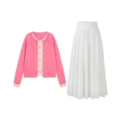 MARIE·COCO Pink Топ+Юбка Женские Комплекты с Юбкой