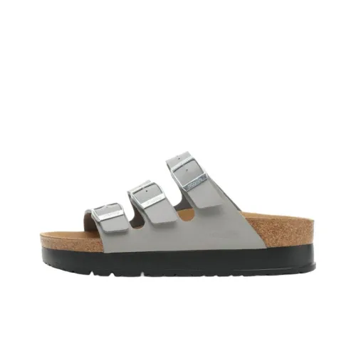 Birkenstock Florida Flex Platform Слипоны Женские Серый