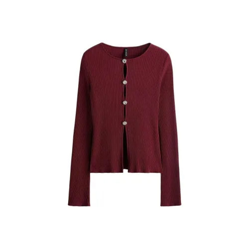 H M Бургунди Женский Трикотаж