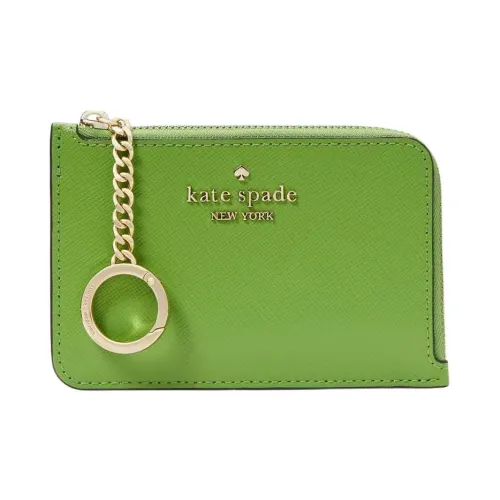 Kate Spade Saffiano кожаный держатель для карт среднего размера женский зеленый