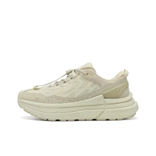 QIAODAN Dry Shock Absorbers Slip-resistant Дышащий Низкий Топ Casual Мужской Rotten Leaf Dune Серый