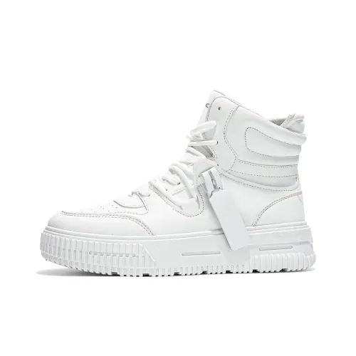 MIIOW Аbrasion Resistant Дышащие Увеличивающие Высоту Высокие Кроссовки для Скейтбординга Унисекс