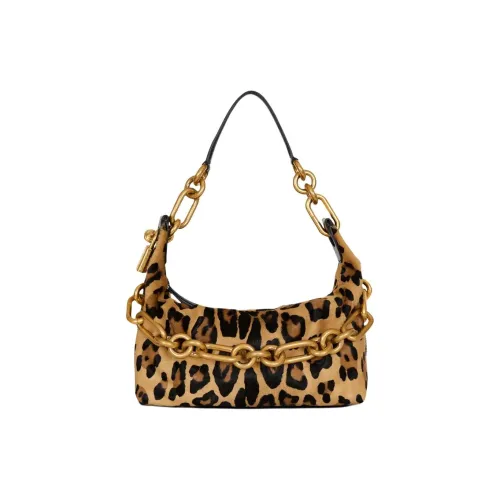 BALMAIN Телячья кожа Сумка через плечо Средняя Женская с леопардовым принтом