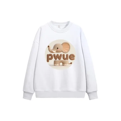 PWUE Белый Унисекс Свитшоты