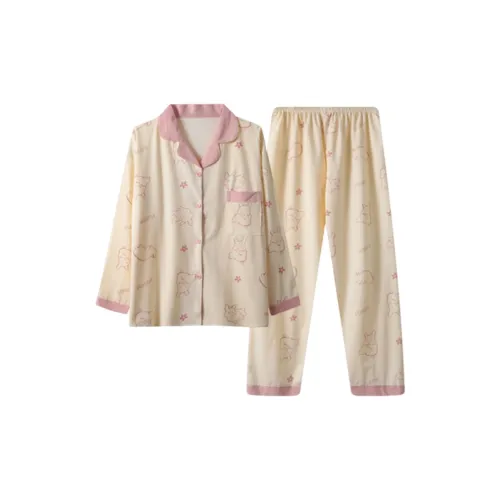 MIMOSA CHUR Абрикос Кролик Женские Пижамные комплекты