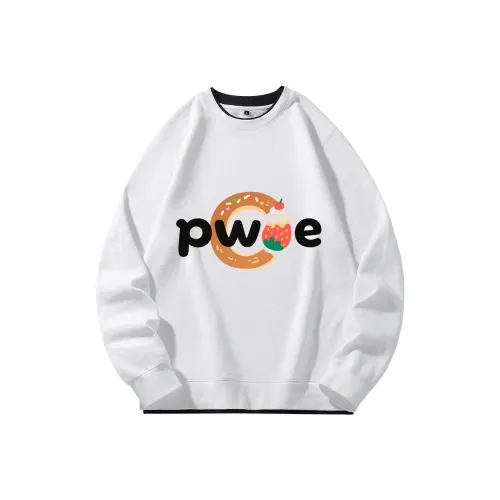 PWUE Белый Унисекс Свитшоты