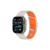 [Starlight Orange] Выдвижной ремешок с пряжкой, дышащий, двухцветный, силиконовый