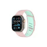 [Оксфорд Pastel Mint] Выдвижной ремешок с застежкой, дышащий, двухцветный, силиконовый