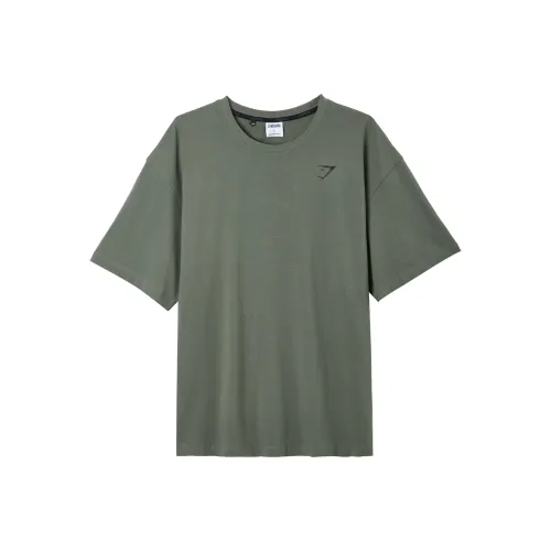 GYMSHARK Пава T Рубашка T Рубашка Мужская Зеленая