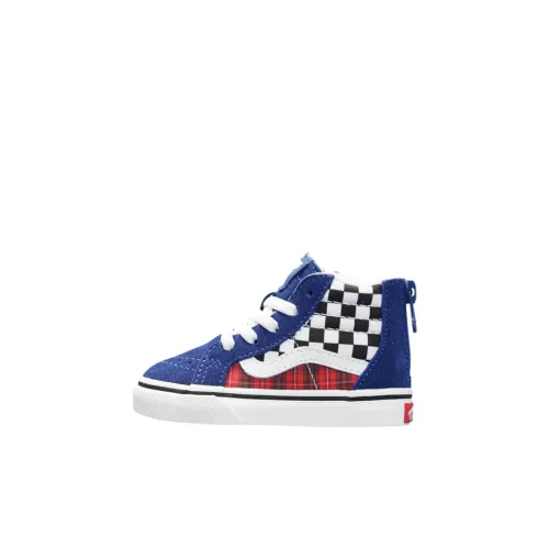 VANS SK8 HI Высокие кеды Обувь для малышей Синий Infant и Toddler