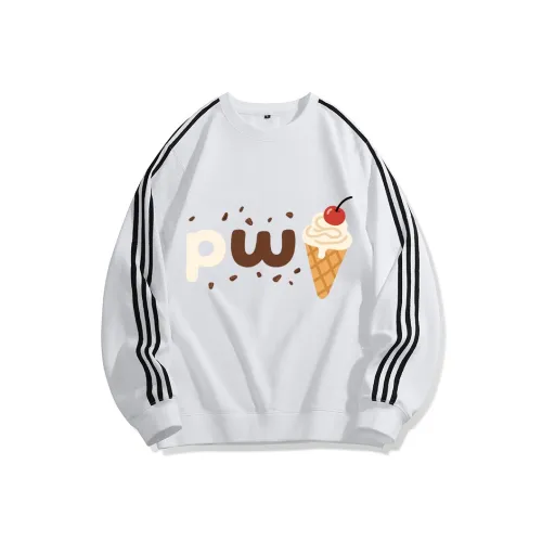 PWUE Белый Унисекс Свитшоты