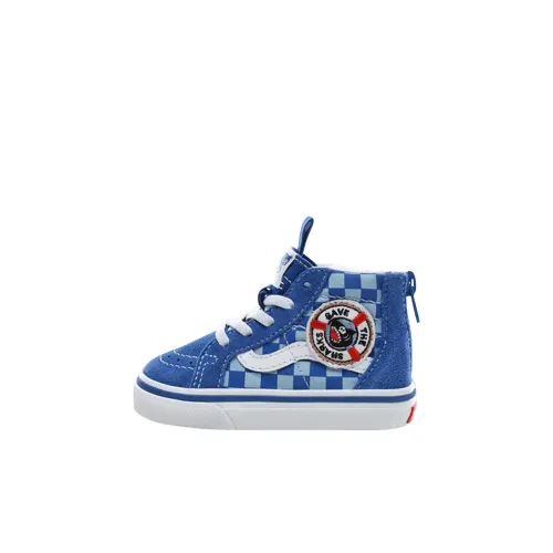Shark Week x VANS Sk8 Hi Высокие кеды Обувь для малышей Синий Infant и Toddler